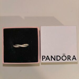 Pandora Silver Wavy Ring